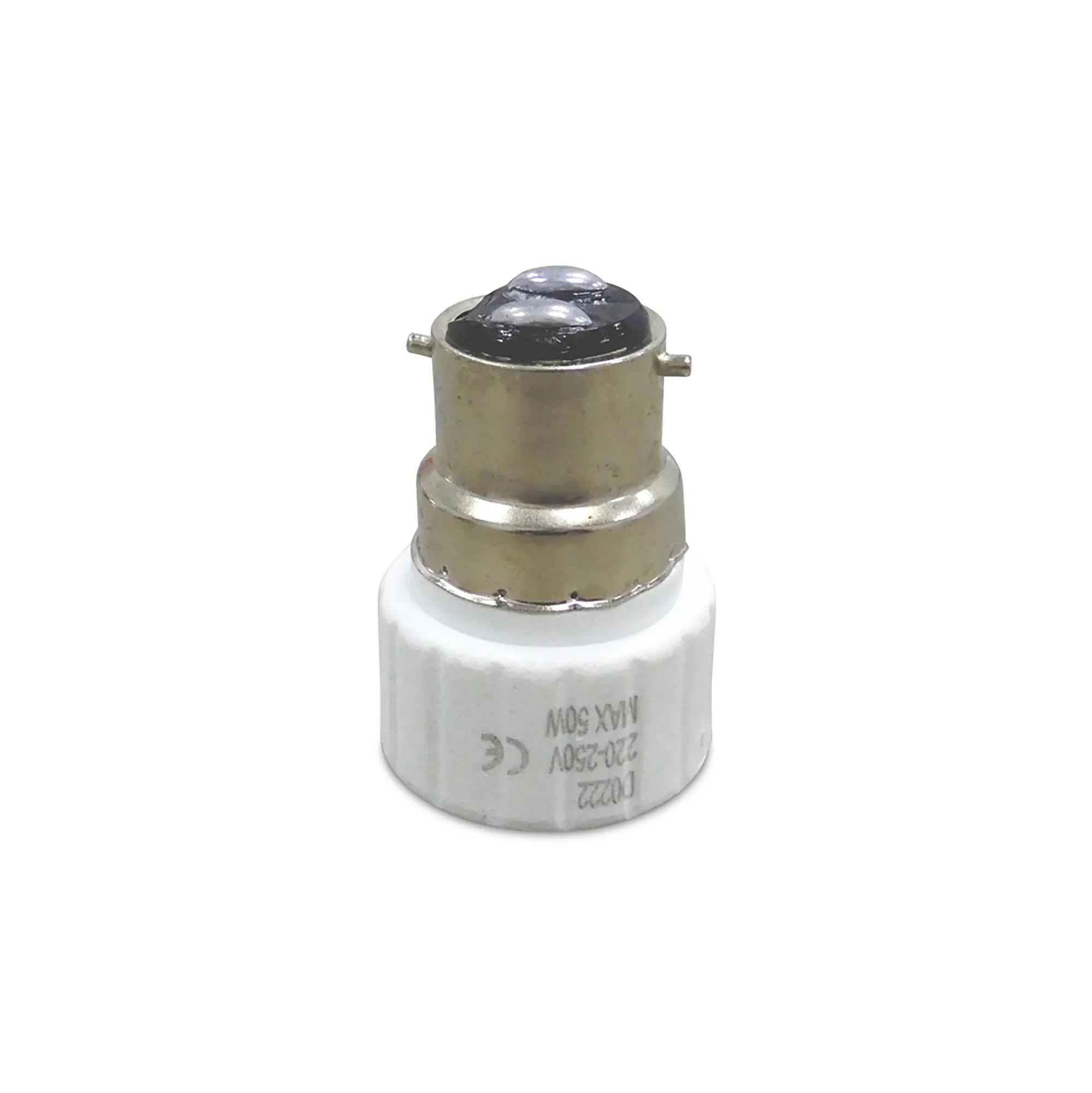 D0222  Elements B22 to GU10 Lamp Socket Converter White